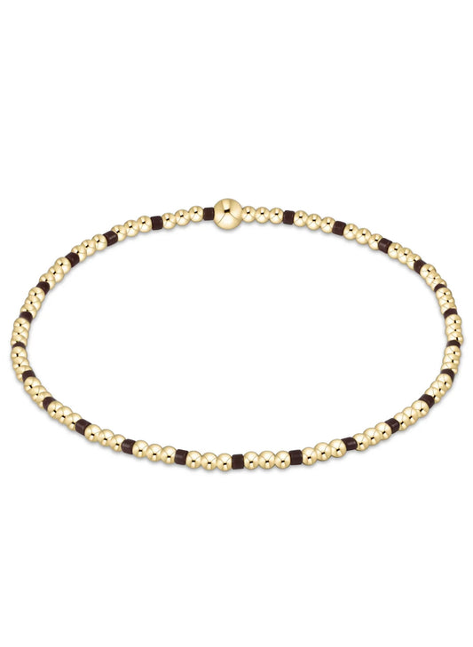 Enewton - Hope Sincerity Pattern 2mm Bead Bracelet - Chocolate