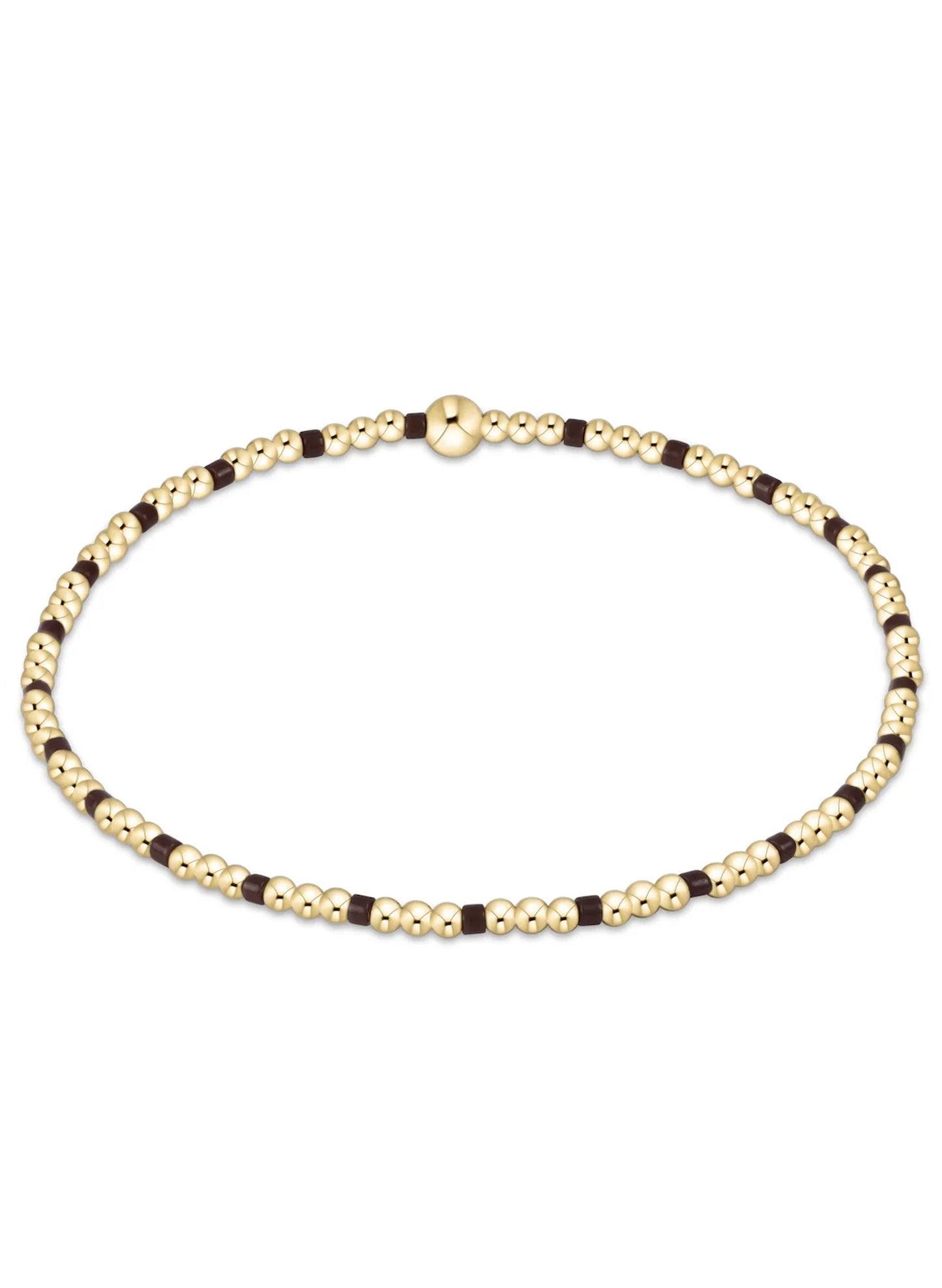 Enewton - Hope Sincerity Pattern 2mm Bead Bracelet - Chocolate