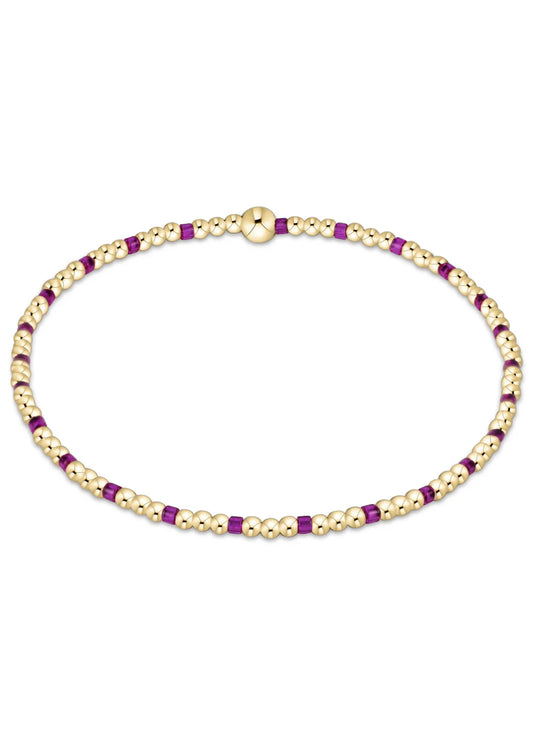 Enewton - Hope Sincerity Pattern 2mm Bead Bracelet - Fuchsia