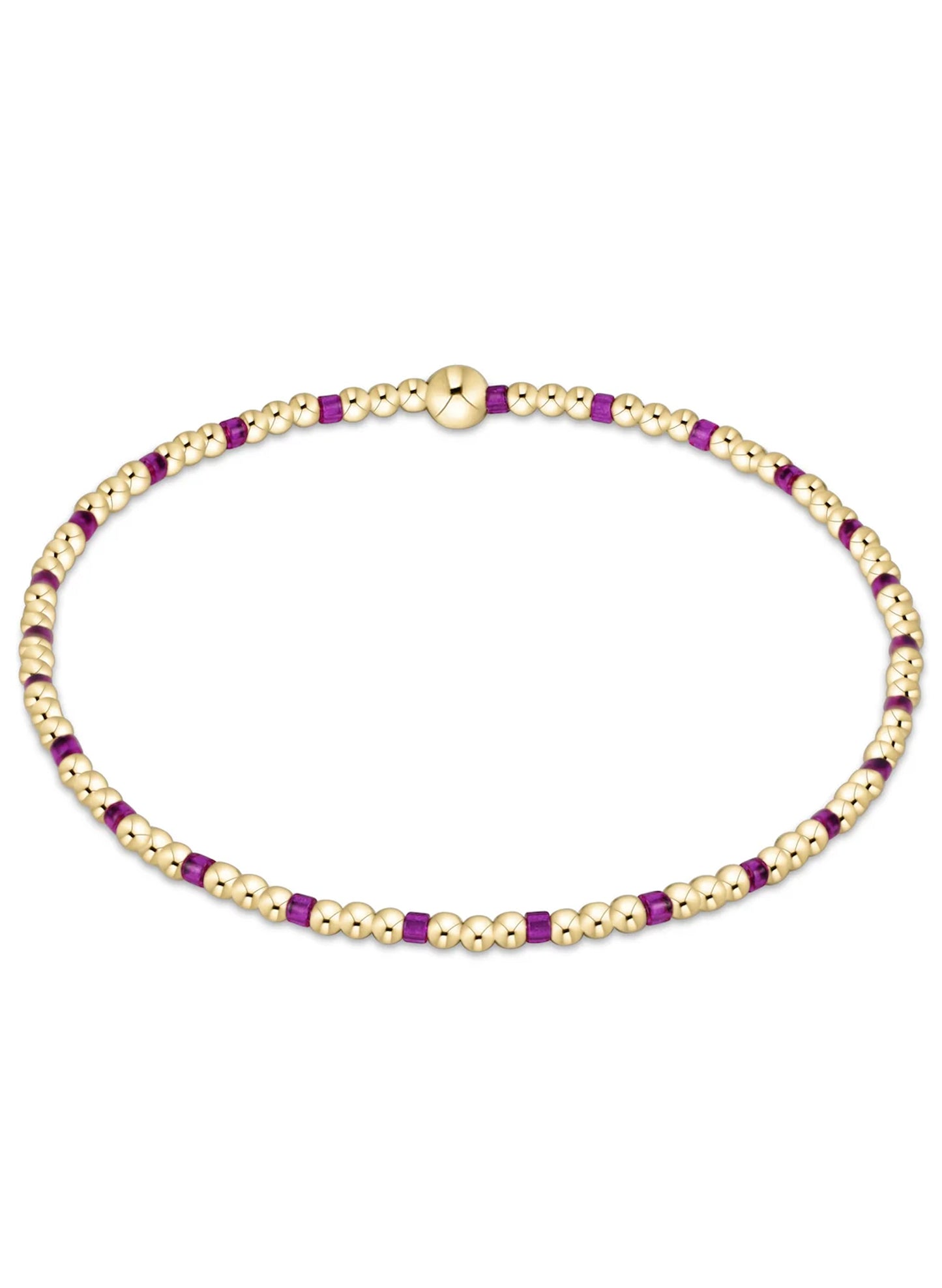 Enewton - Hope Sincerity Pattern 2mm Bead Bracelet - Fuchsia