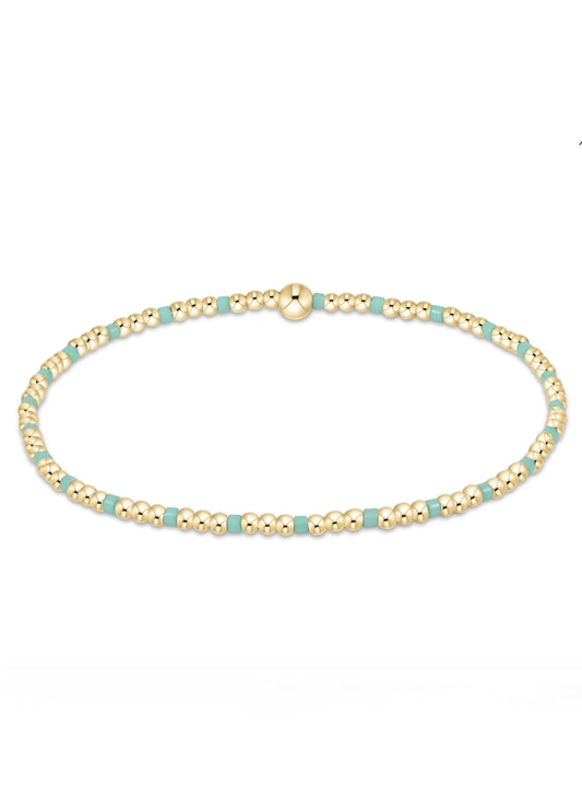 enewton design Enewton - Hope Sincerity Pattern 2mm Bead Bracelet - Mint available at The Good Life Boutique