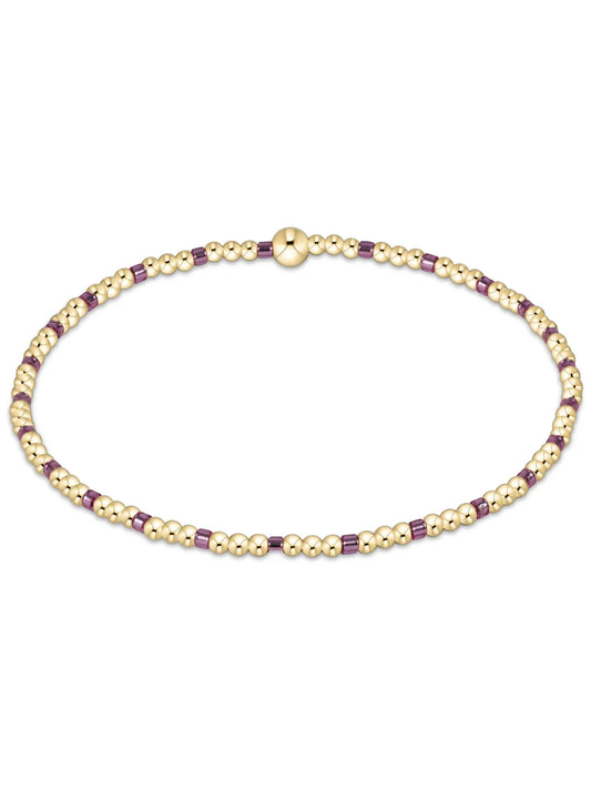 Enewton - Hope Sincerity Pattern 2mm Bead Bracelet - Pink Metallic