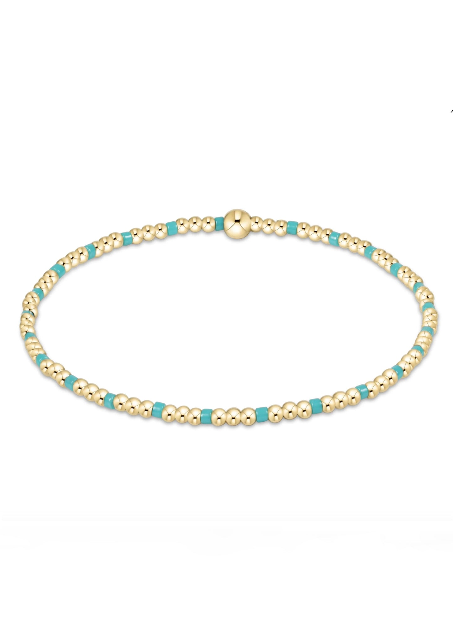 enewton design Enewton - Hope Sincerity Pattern 2mm Bead Bracelet - Turquoise available at The Good Life Boutique