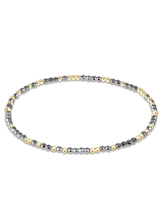 enewton design Enewton - Hope Unwritten Bright Silver Faceted Hematite 2mm Bead Bracelet available at The Good Life Boutique