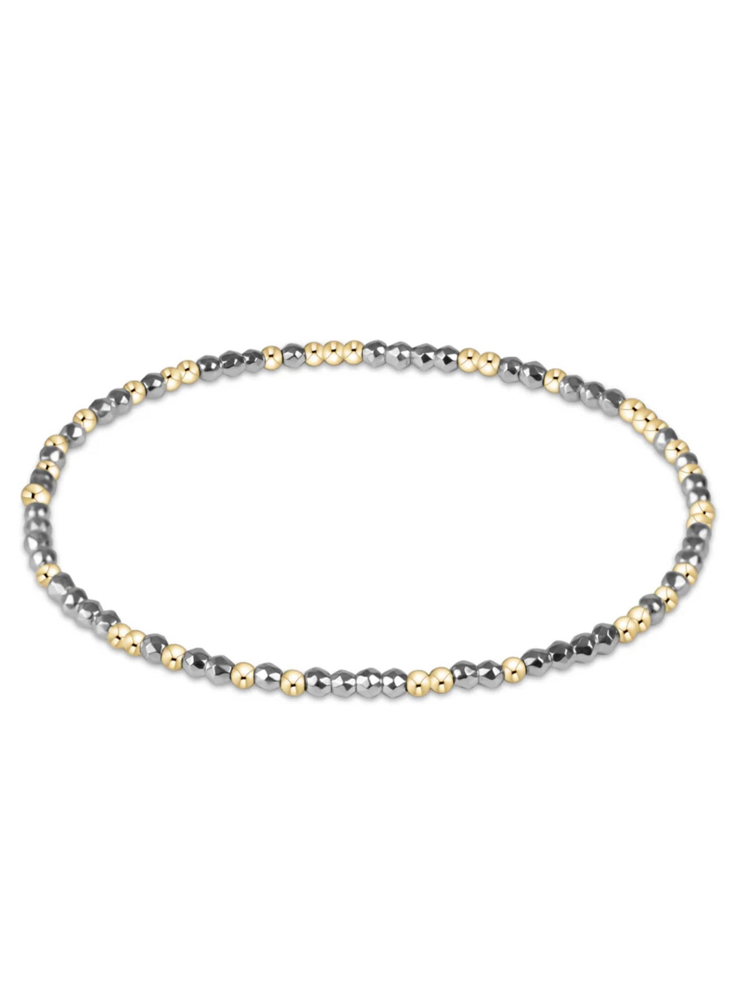 enewton design Enewton - Hope Unwritten Bright Silver Faceted Hematite 2mm Bead Bracelet available at The Good Life Boutique