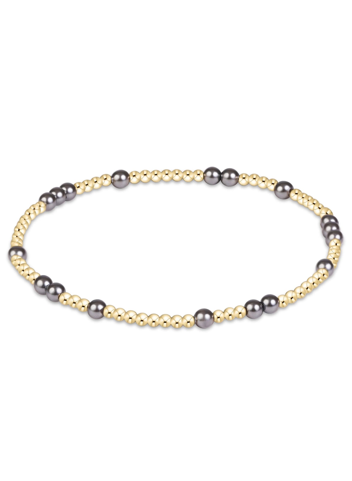Enewton-Hope Unwritten Pearl Dark Grey 3mm Bracelet