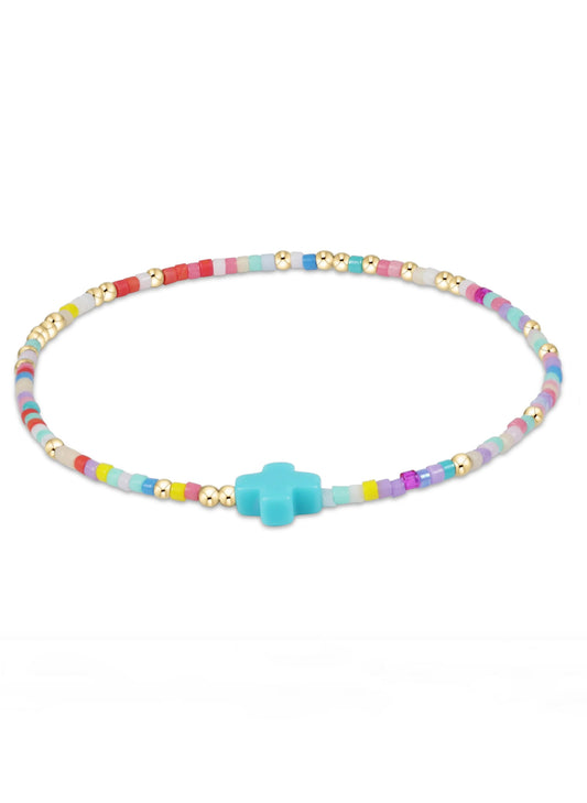 enewton design Enewton - Hope Unwritten Signature Cross Bracelet - Hot Mess available at The Good Life Boutique