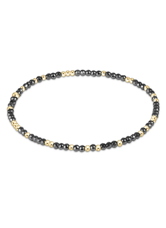 enewton design Enewton - Hope Unwritten Silver Faceted Hematite 2mm Bead Bracelet available at The Good Life Boutique