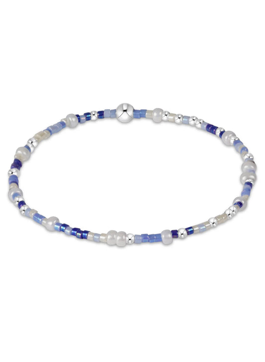 Enewton - Hope Unwritten Sterling Pattern 4mm Bead Bracelet - Is A Smurf's Butt Blue?