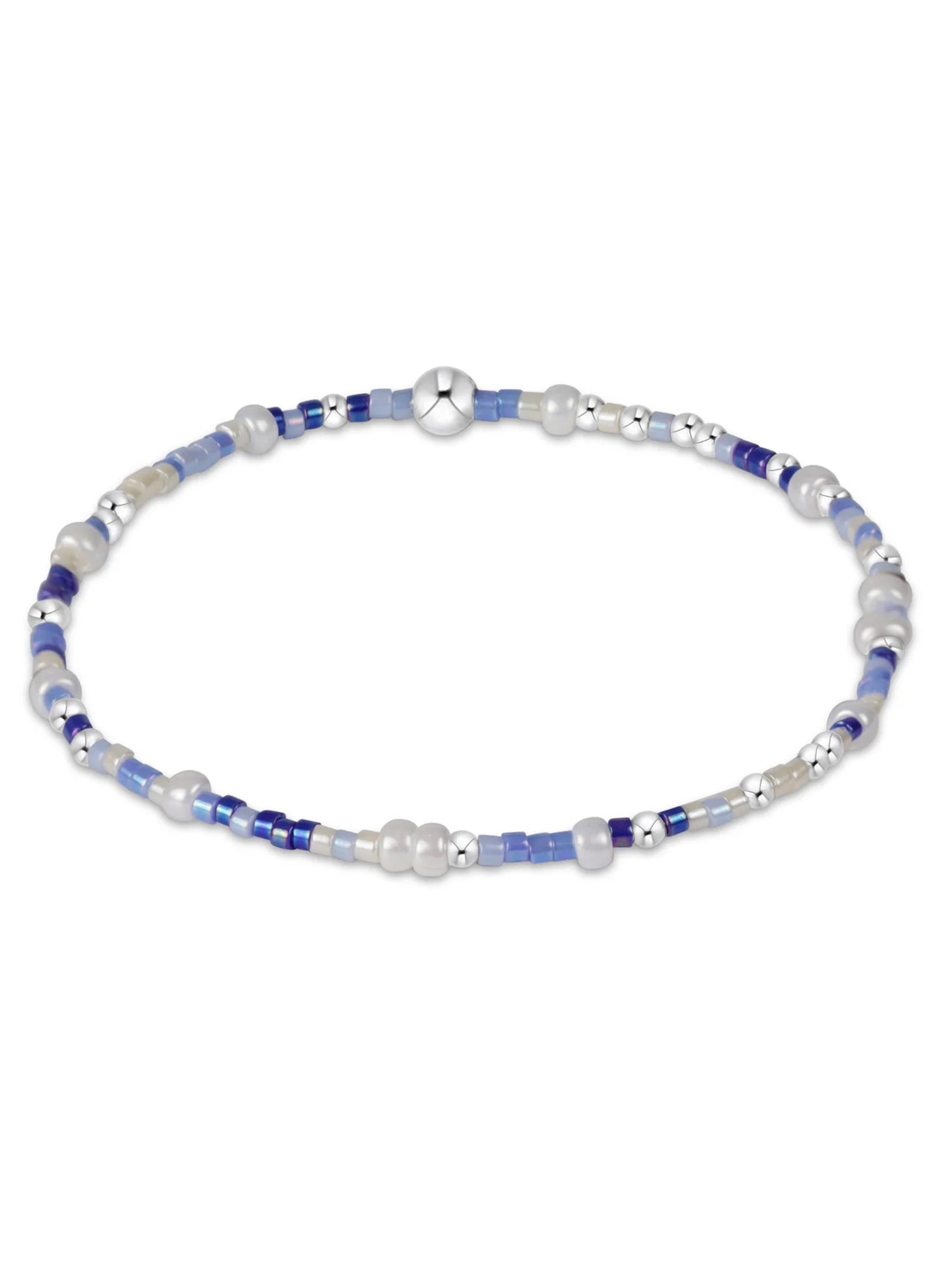 Enewton - Hope Unwritten Sterling Pattern 4mm Bead Bracelet - Is A Smurf's Butt Blue?