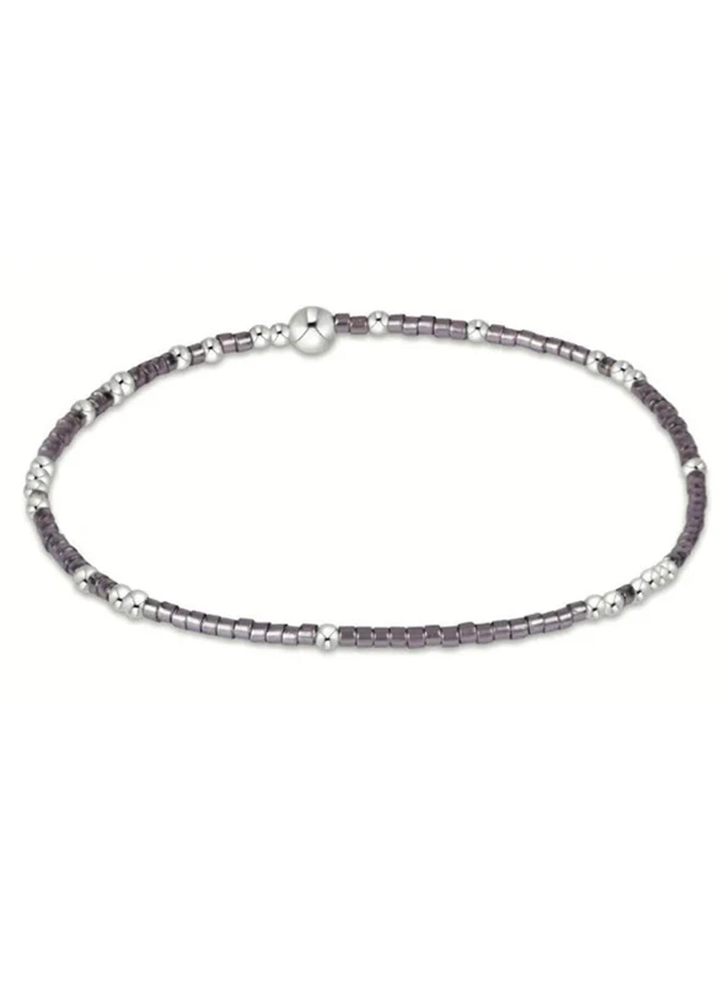 Enewton - Hope Unwritten Sterling Pattern 4mm Bead Bracelet - Taupe With A Twist