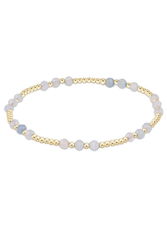 enewton design Enewton - Joy Gem 3MM Bracelet - Aquamarine available at The Good Life Boutique