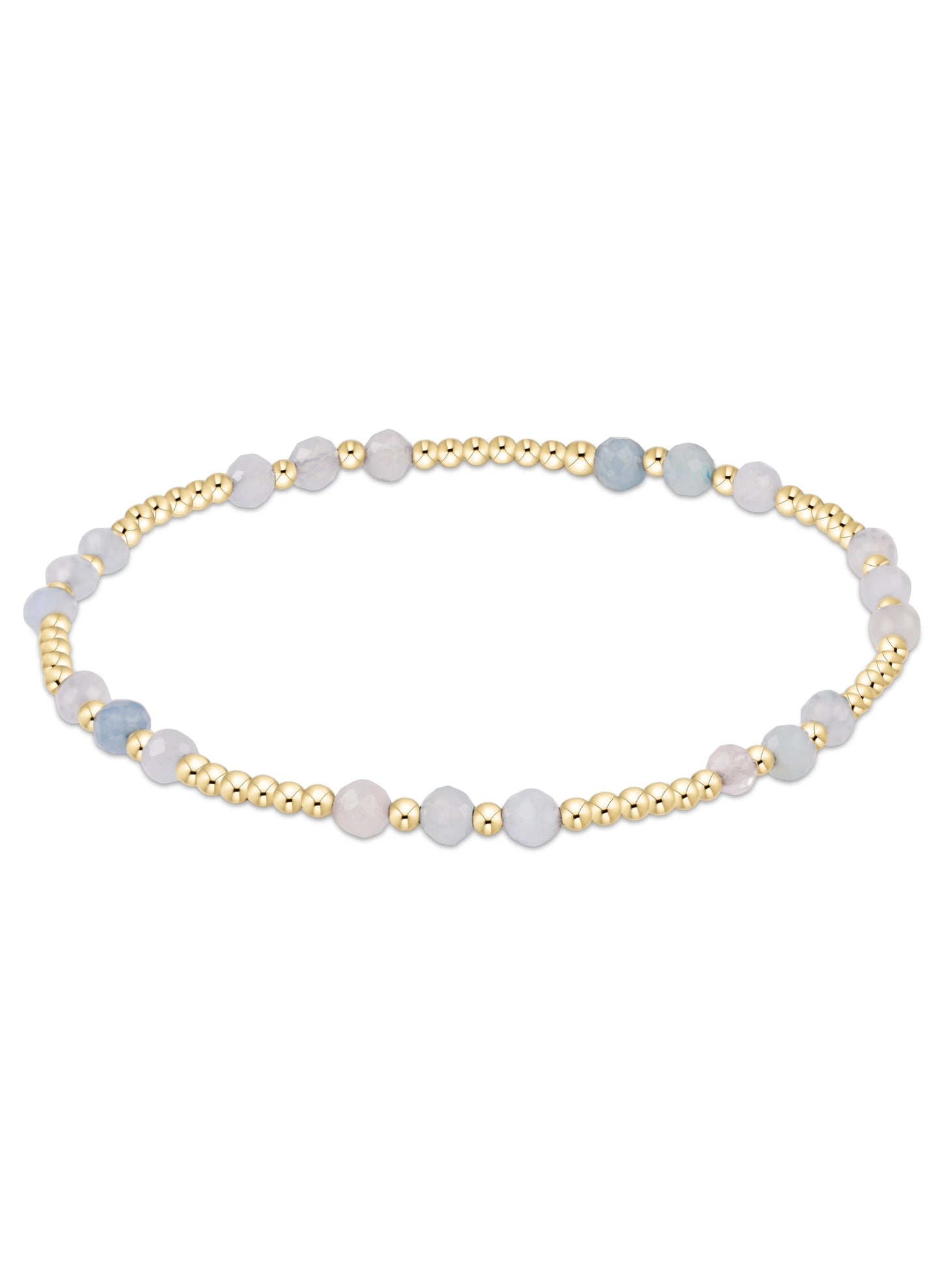 enewton design Enewton - Joy Gem 3MM Bracelet - Aquamarine available at The Good Life Boutique