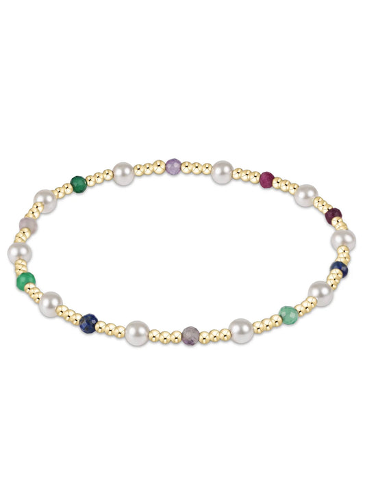 enewton design Enewton - Pearl Sincerity Pattern 4mm Bead Bracelet - Hot Mess FW25 available at The Good Life Boutique