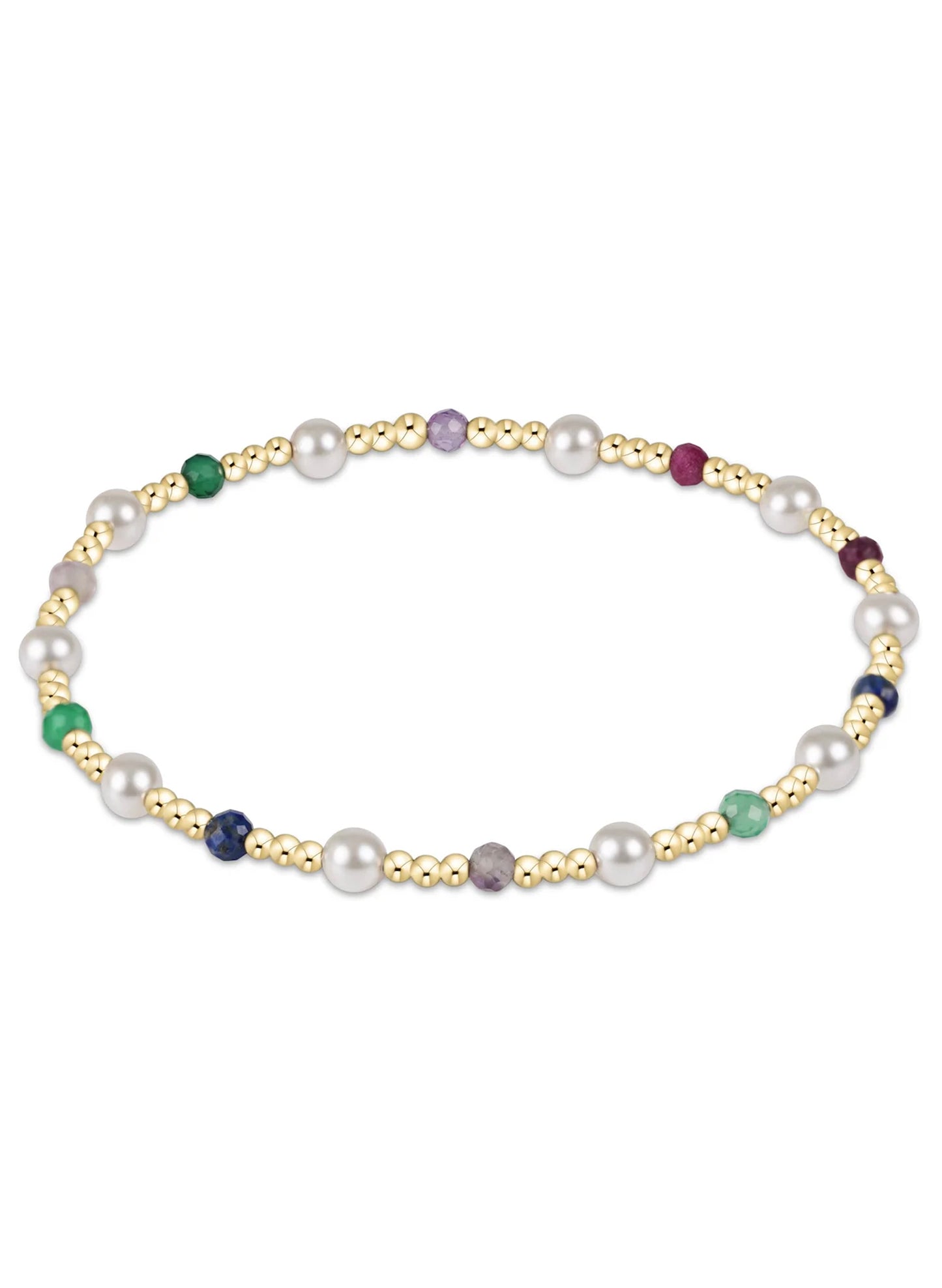 enewton design Enewton - Pearl Sincerity Pattern 4mm Bead Bracelet - Hot Mess FW25 available at The Good Life Boutique