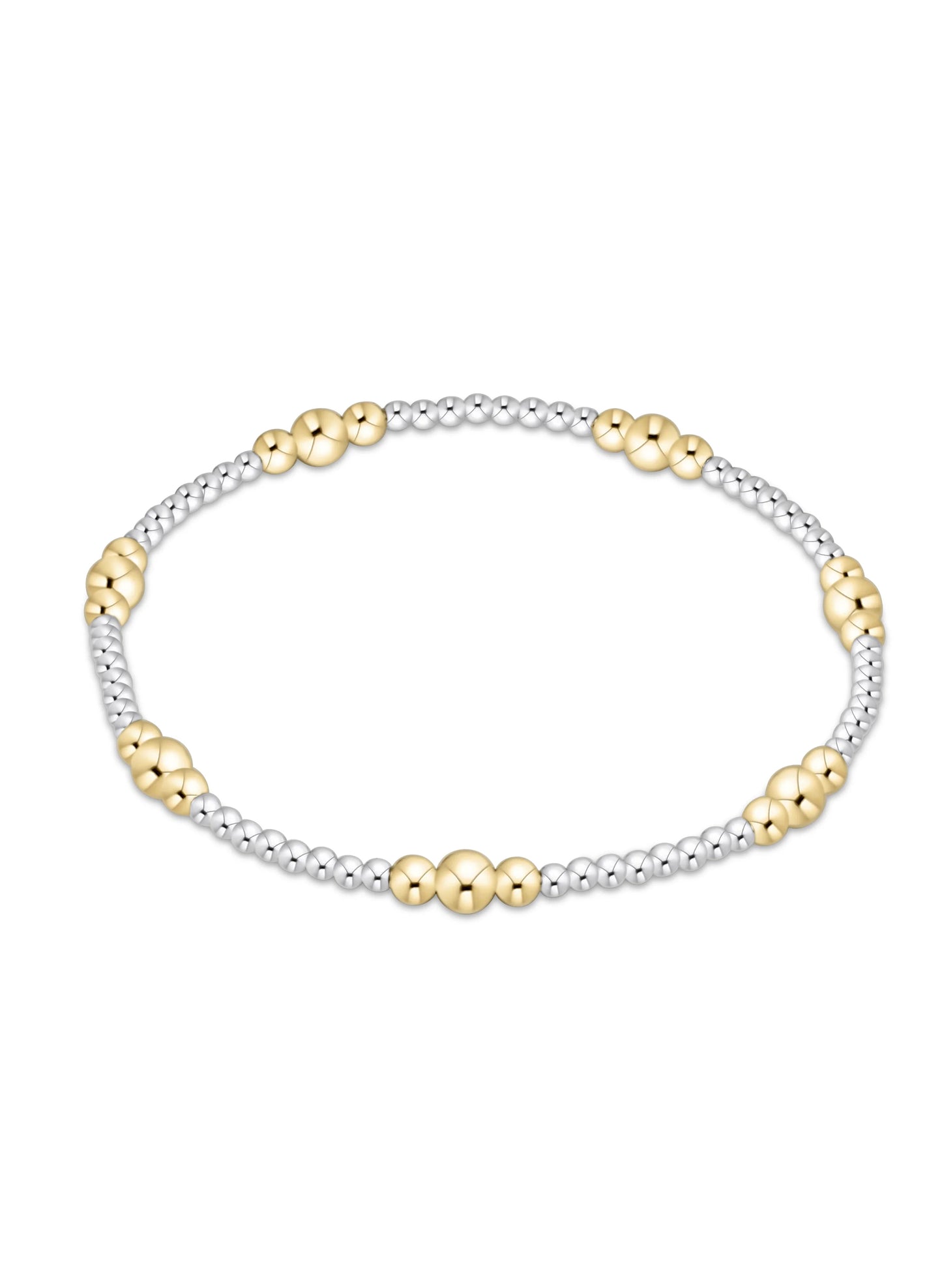Enewton - Purpose Gold 4mm Bead Bracelet - Mixed Metal