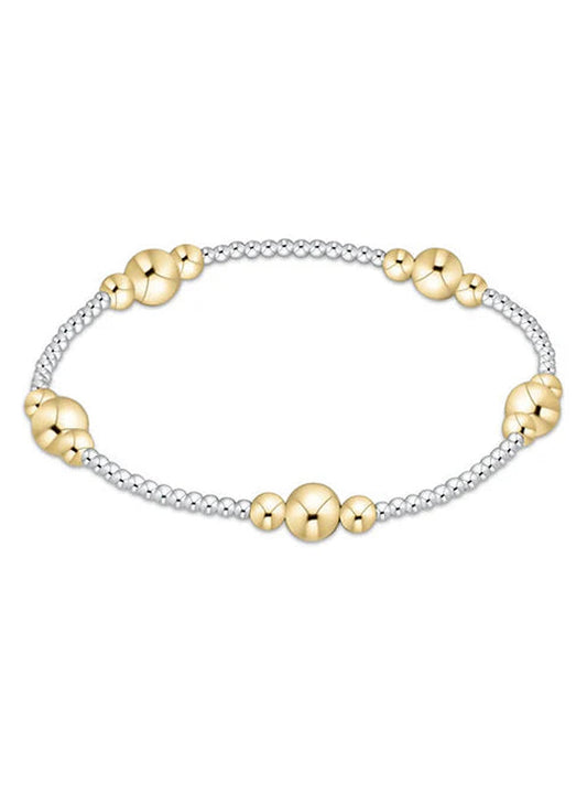 enewton design Enewton - Purpose Gold 6mm Bead Bracelet - Mixed Metal available at The Good Life Boutique