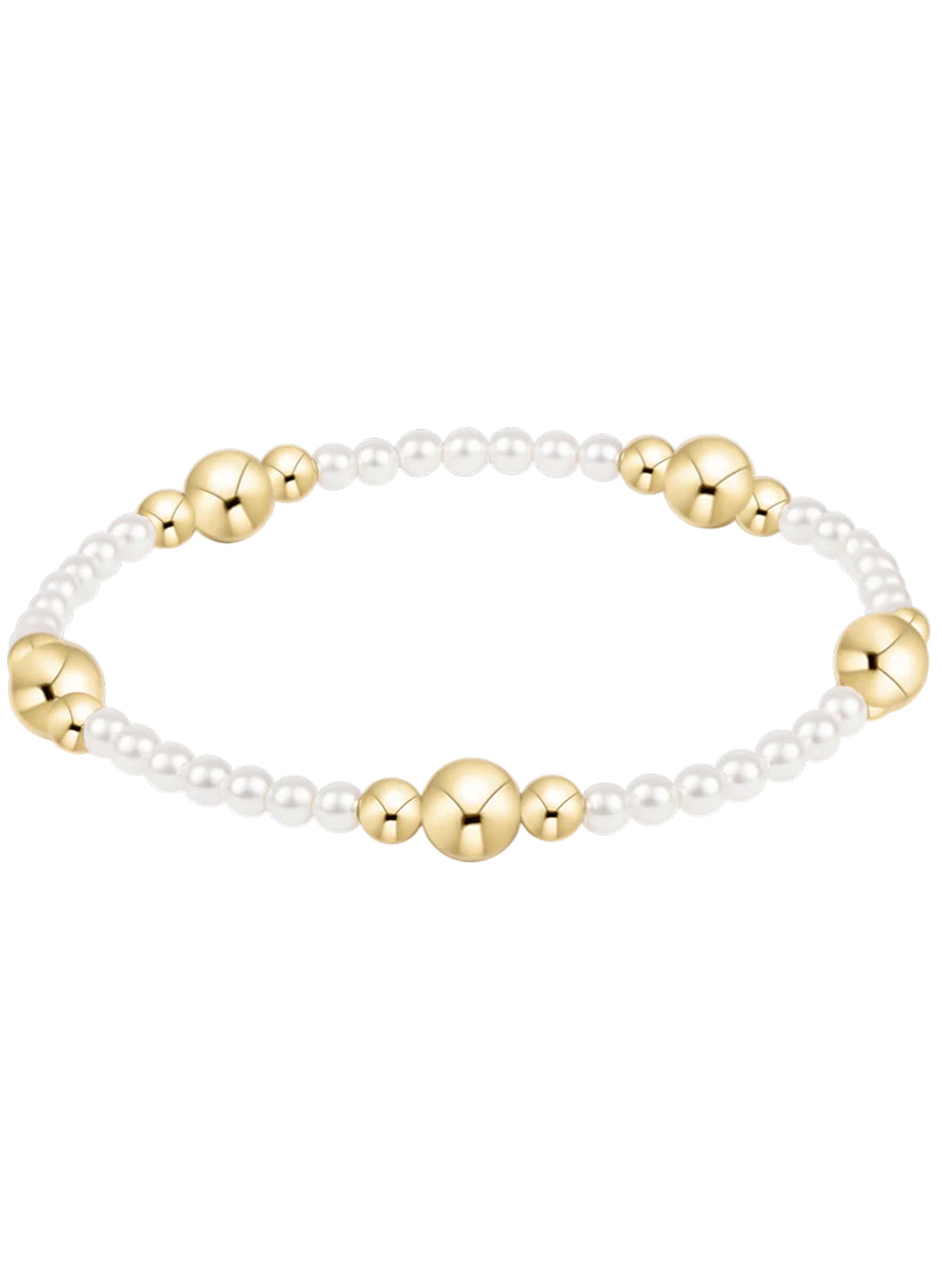 enewton design Enewton - Purpose Gold 6mm Pearl Bracelet available at The Good Life Boutique