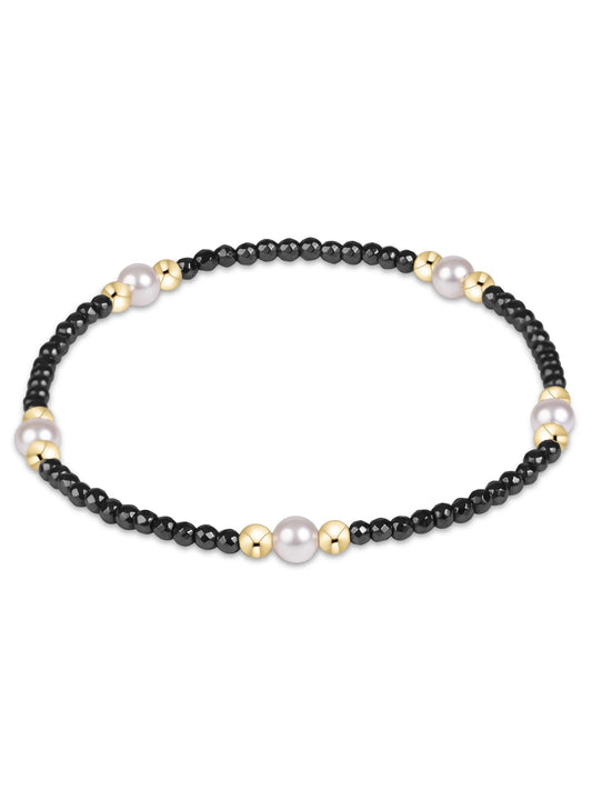 Enewton-Purpose Pearl 4mm Faceted Hematite Bracelet