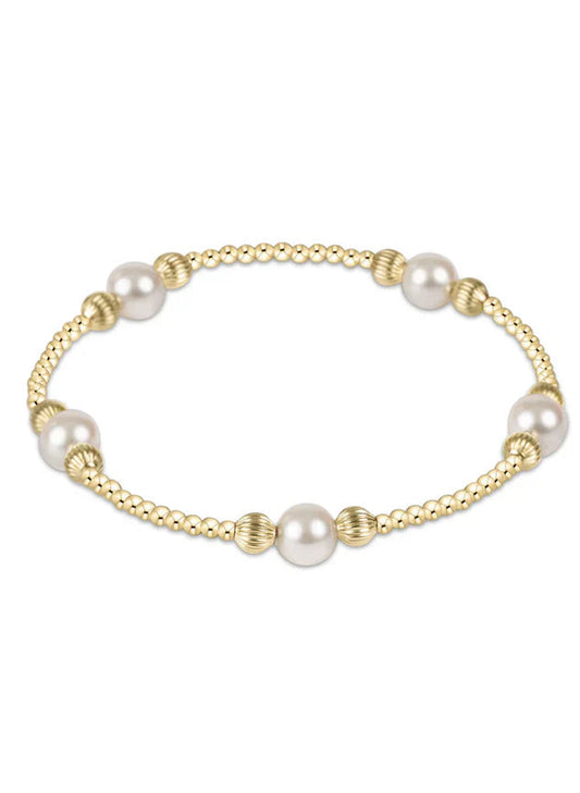 enewton design Enewton - Purpose Pearl 6mm Bead Bracelet - Dignity available at The Good Life Boutique