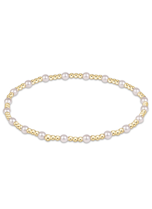 enewton design Enewton - Sincerity Pearl 3mm Bracelet available at The Good Life Boutique