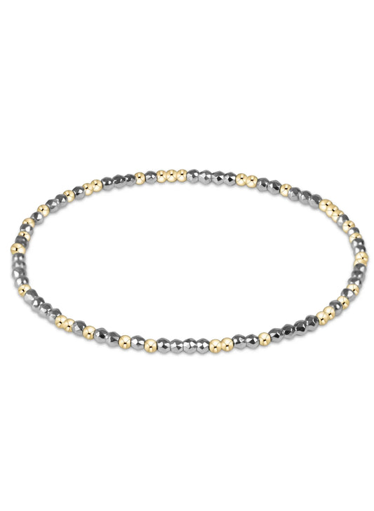 enewton design Enewton - Hope Unwritten Silver Faceted Hematite 2mm Bead Bracelet available at The Good Life Boutique
