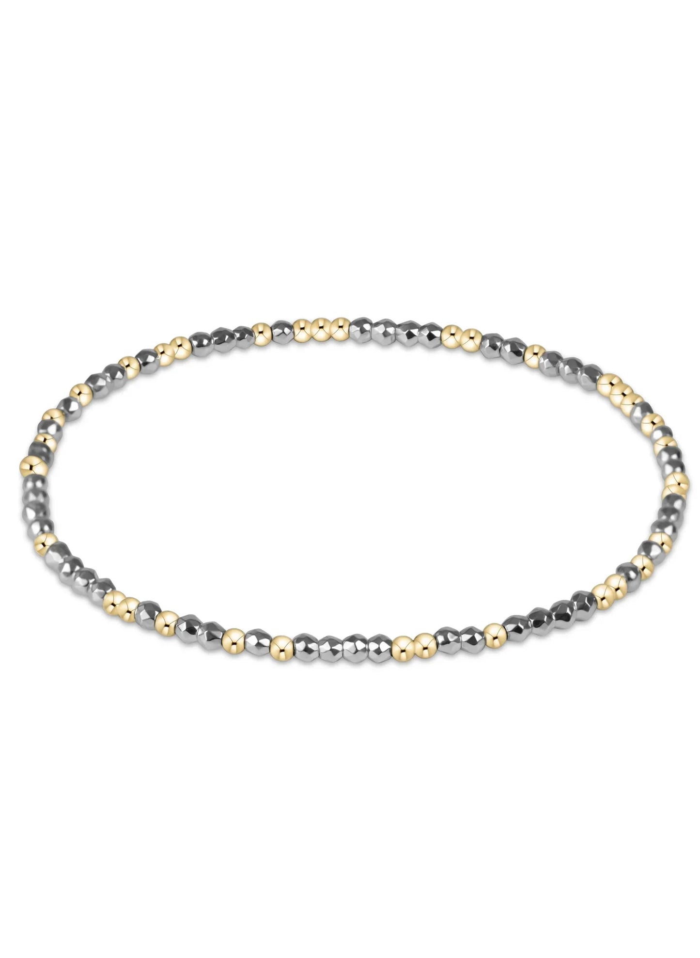 enewton design Enewton - Hope Unwritten Silver Faceted Hematite 2mm Bead Bracelet available at The Good Life Boutique