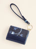 Envelope Mini Wristlet Japonica Floral Navy