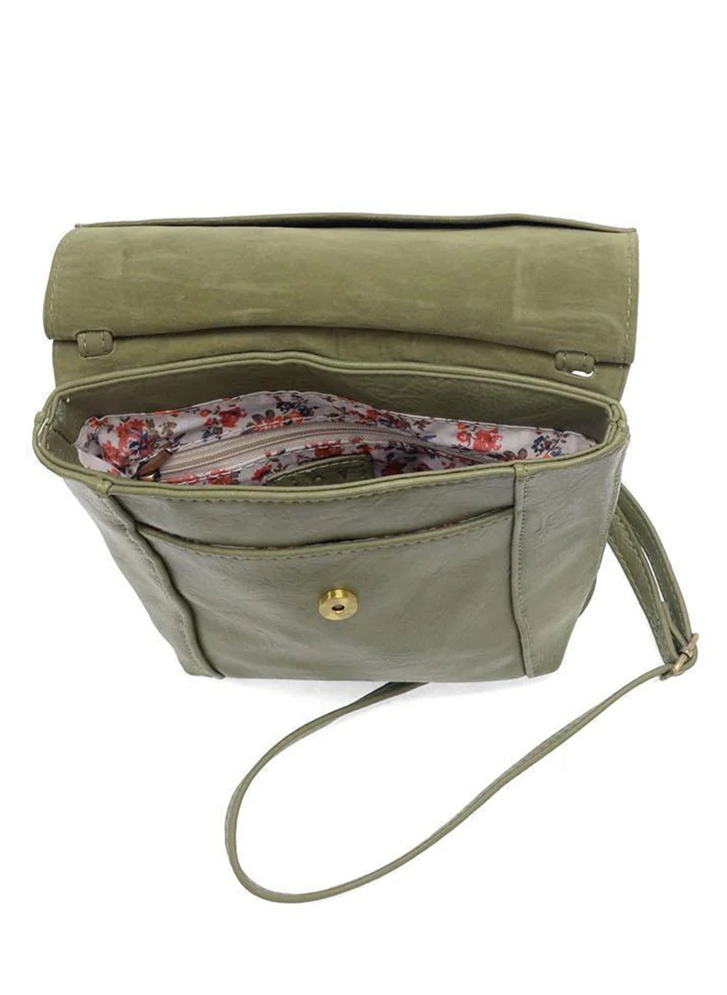 Joy Accessories Eucalyptus Jensy Front Flap Crossbody available at The Good Life Boutique