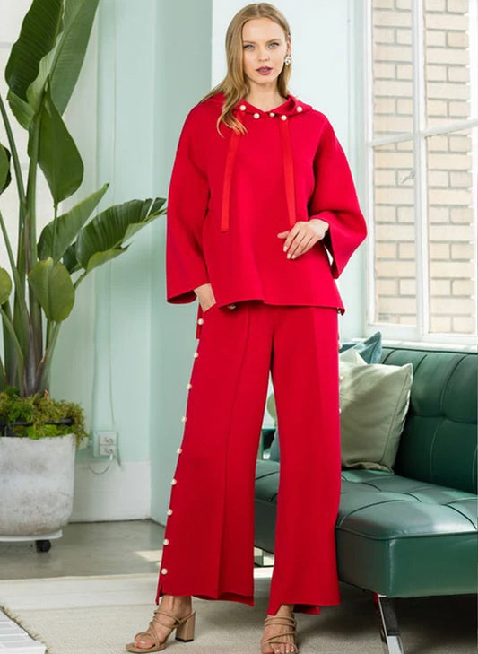 Francine Pearl Hoodie - Red