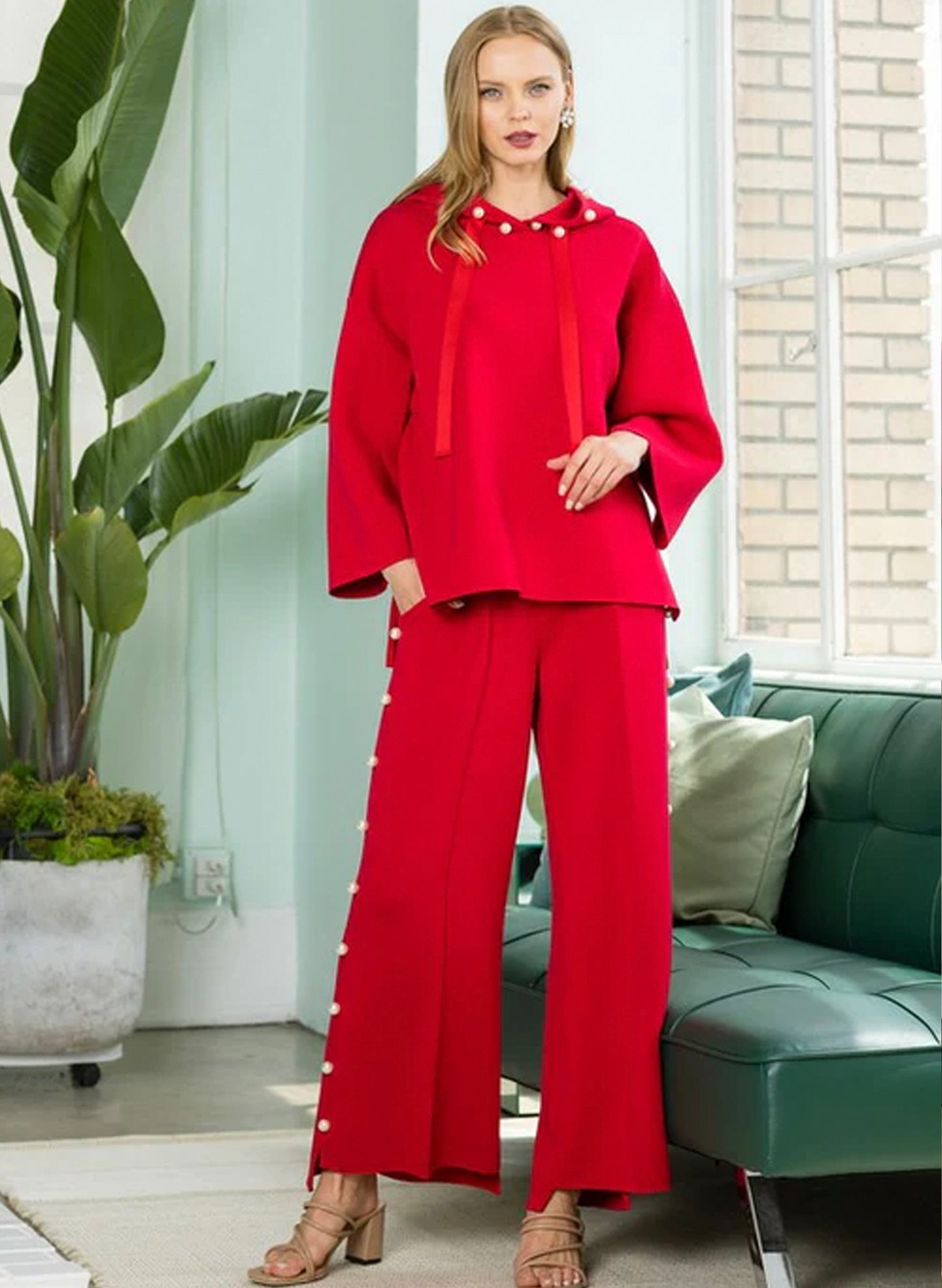 Francine Pearl Hoodie - Red