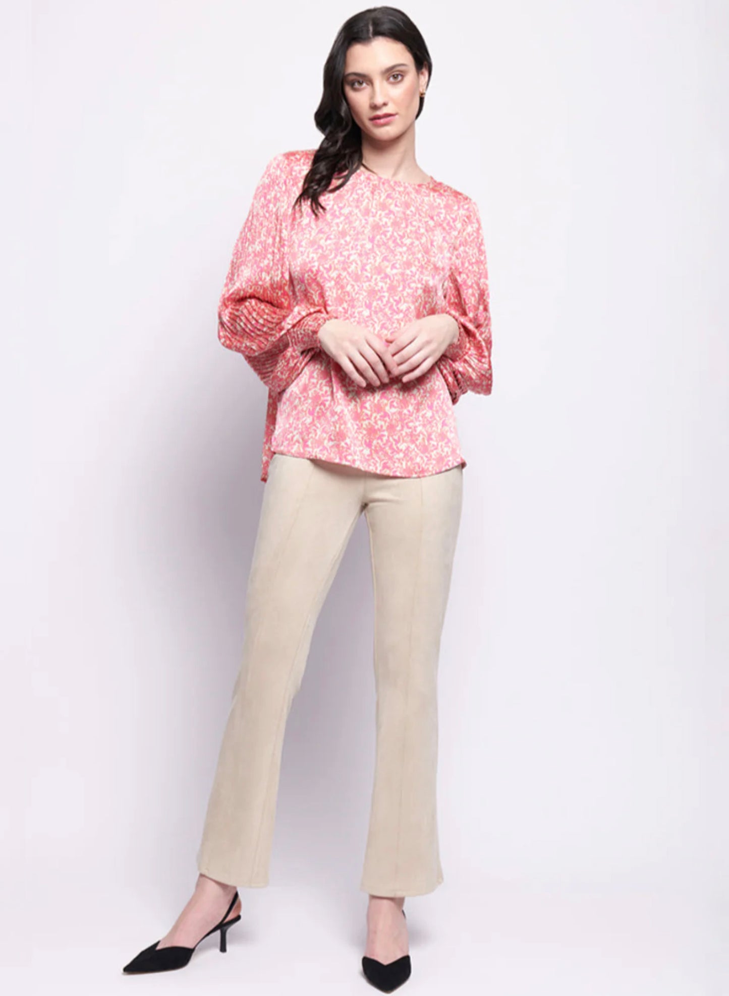 Foil Foil Flare Play Pant - Winter White available at The Good Life Boutique