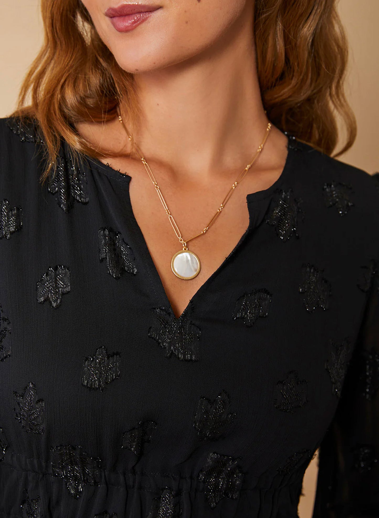 Franklin Necklace 24" Mother-of-Pearl