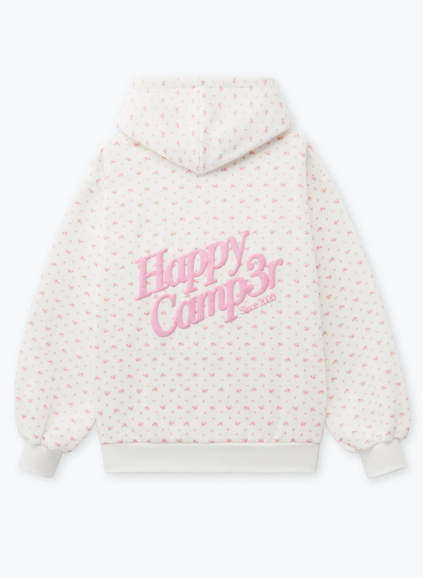 Garden Confetti Puff Core Hoodie - Frost White