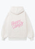 Garden Confetti Puff Core Hoodie - Frost White