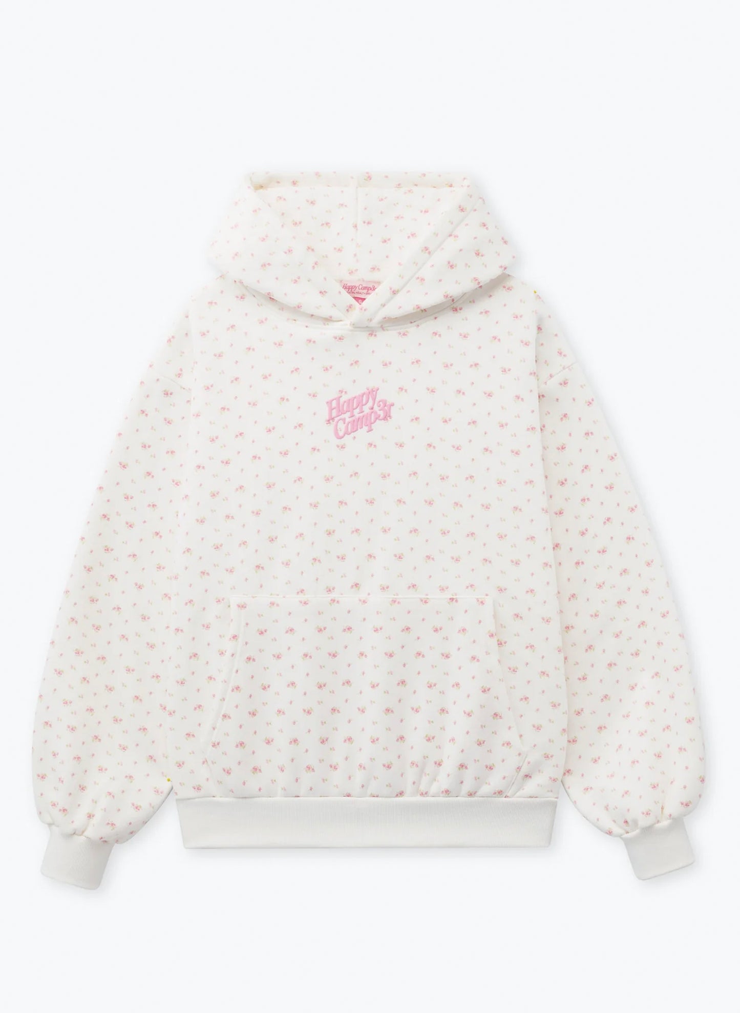 Garden Confetti Puff Core Hoodie - Frost White