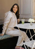 Happy Camp3R Garden Confetti Mia Pajama Top - White available at The Good Life Boutique
