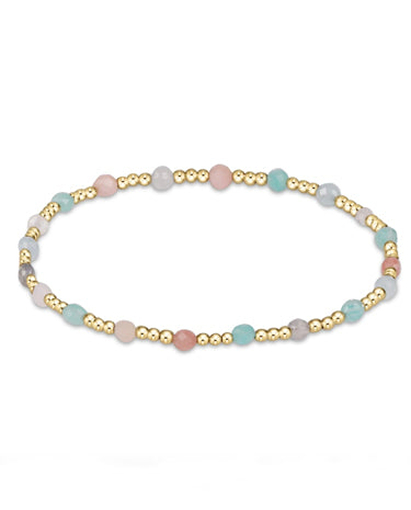 enewton design Gemstone Gold Sincerity Pattern 3mm Bead Bracelet - Hot Mess available at The Good Life Boutique