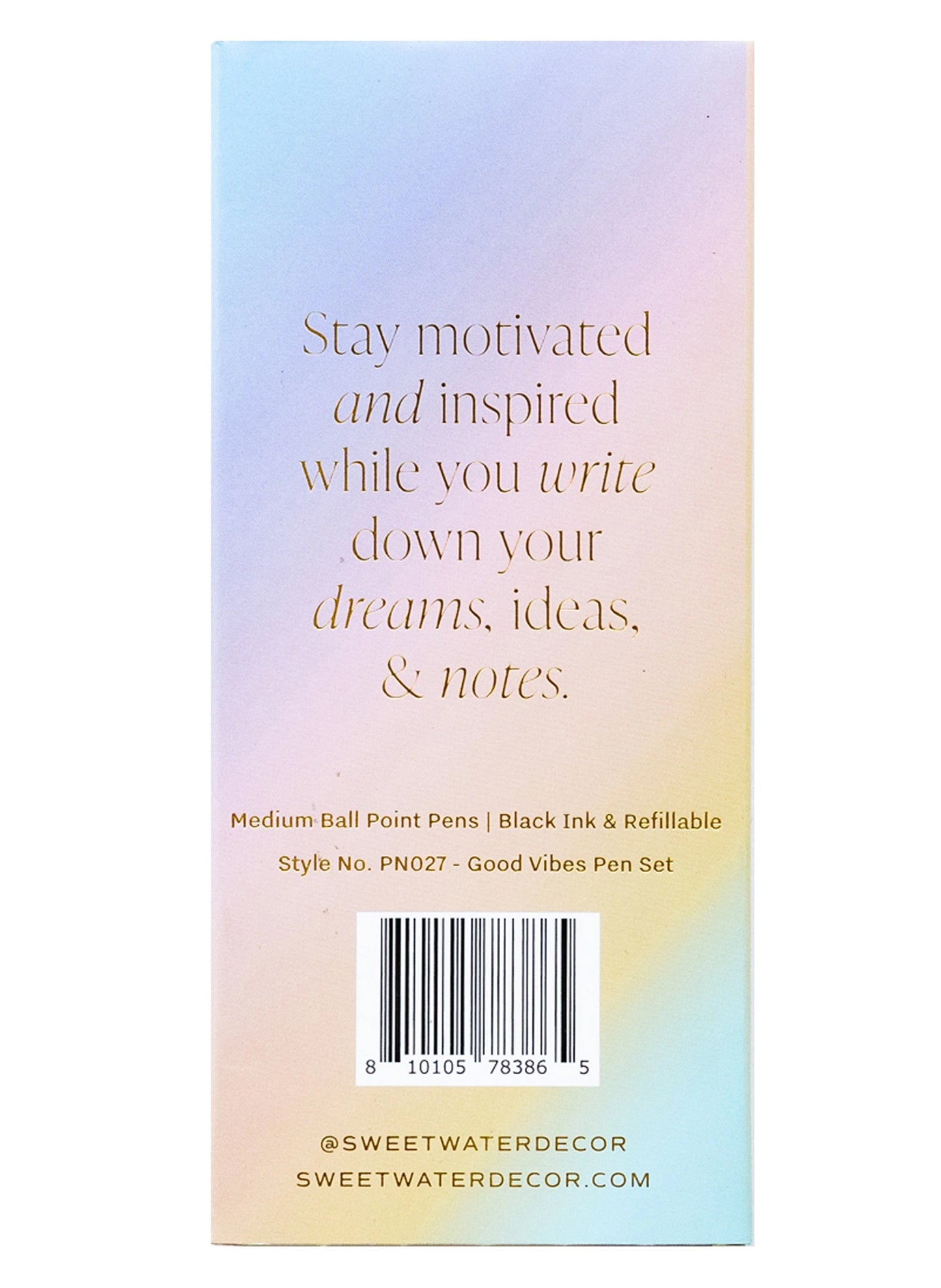 Good Vibes Metal Pen Set
