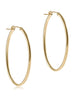 enewton design Oval Gold 2" Hoop - Smooth available at The Good Life Boutique