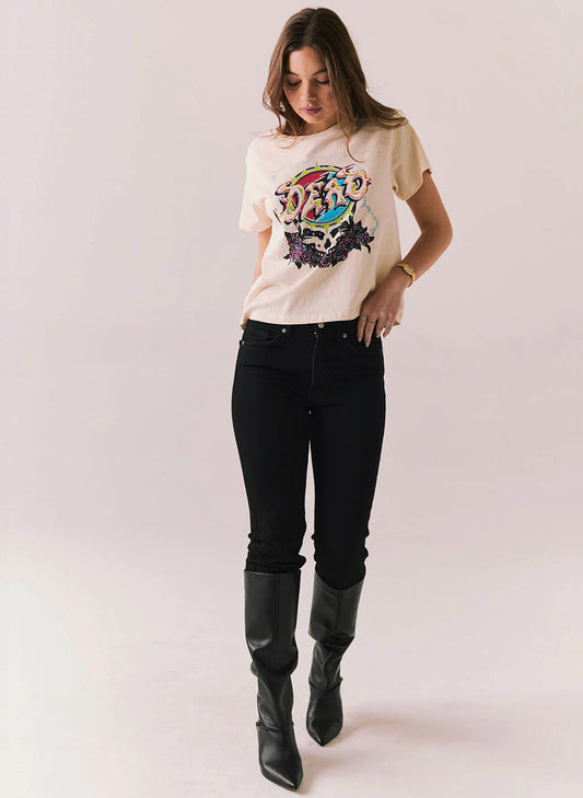 Chaser Chaser The Grateful Dead - Steal Your Face - White/Grey available at The Good Life Boutique