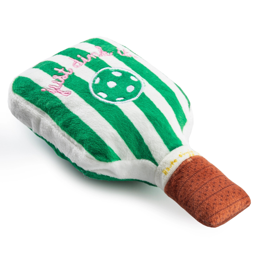 Haute Diggity Dog Green Stripe Pickleball Paddle available at The Good Life Boutique