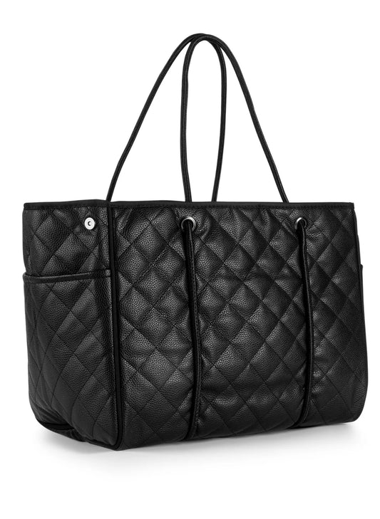 Haute Shore LTD Greyson Solo '24 - Quilted Black Pebbled Vegan Leather available at The Good Life Boutique