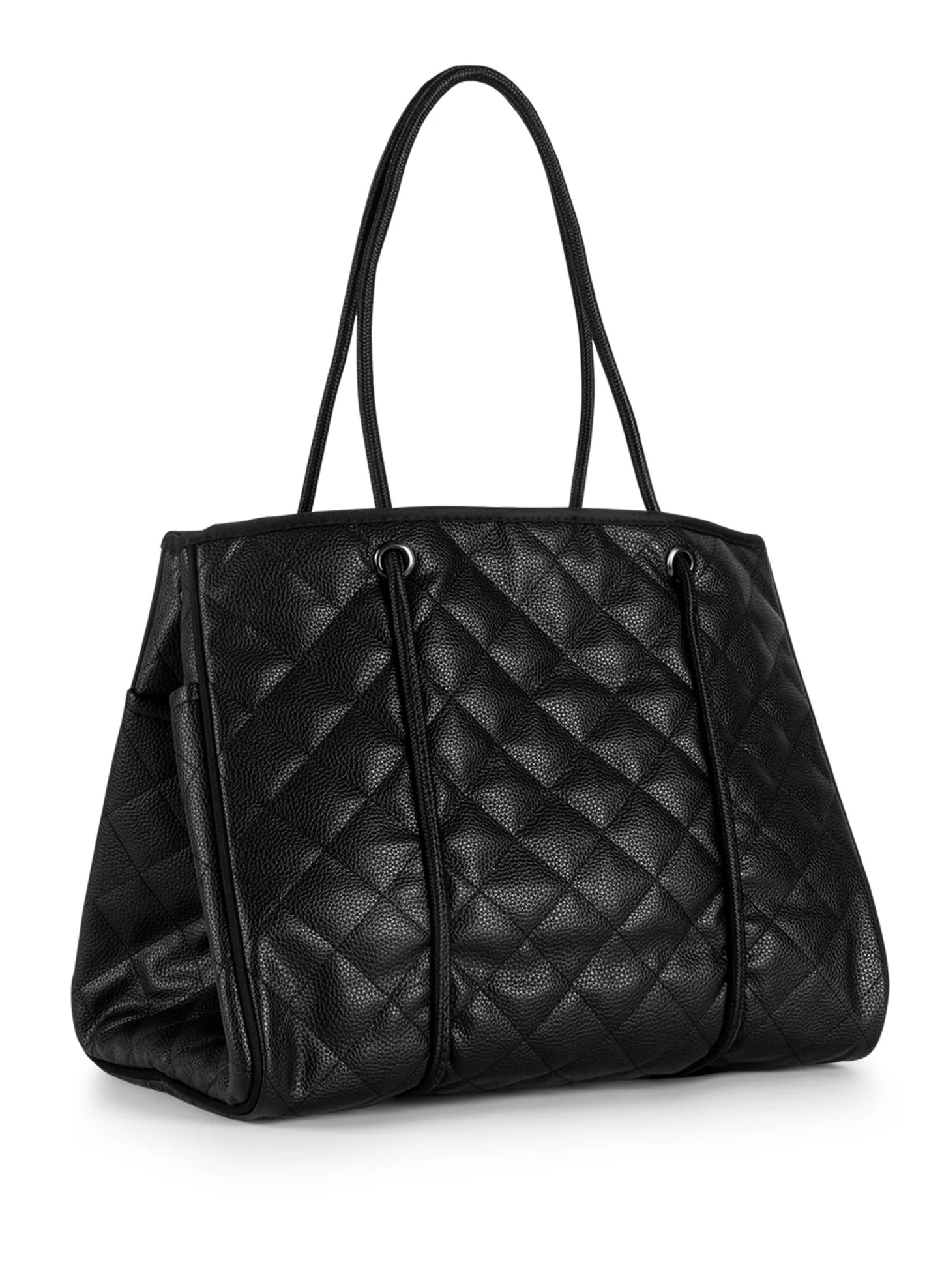 Haute Shore LTD Greyson Solo '24 - Quilted Black Pebbled Vegan Leather available at The Good Life Boutique