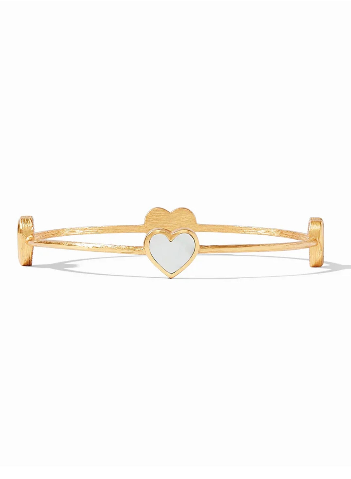 Julie Vos Julie Vos - Heart Bangle - Small available at The Good Life Boutique
