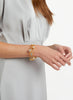 Julie Vos Julie Vos - Heart Bangle - Small available at The Good Life Boutique