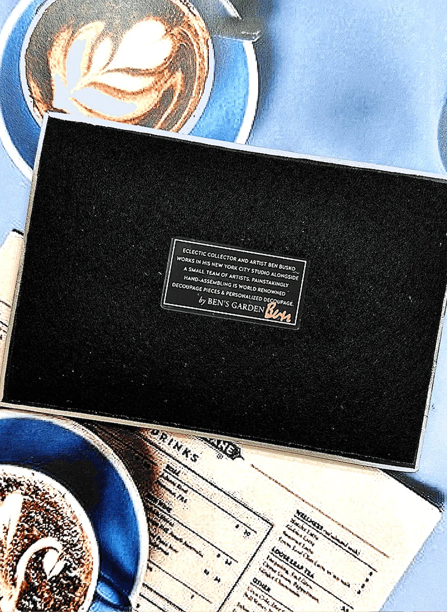 BEN'S GARDEN You Make My Heart Happy Decoupage Glass Tray 3.5" x 5.5" available at The Good Life Boutique