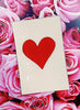 BEN'S GARDEN Red Long Heart Decoupage Glass Tray - 5"X 8" available at The Good Life Boutique