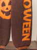 Halloween Pants With Pumpkin Lettering