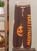 Halloween Pants With Pumpkin Lettering